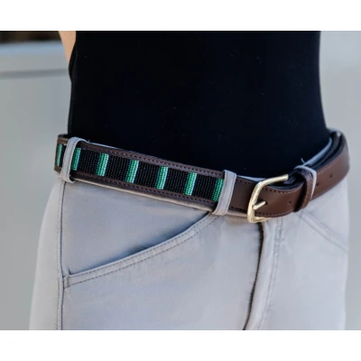 Image de Kentucky Ceinture Handmade Pearls Noir S 90cm