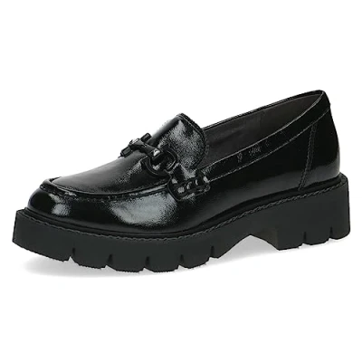 Afbeelding van Caprice Instappers, Dames, Maat: 36, Black naplak Leer