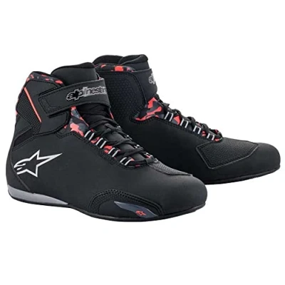 Afbeelding van Alpinestars Sektor Waterproof Shoe Black Dark Gray Red Fluo US 10 Maat Laars