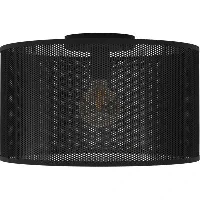 Afbeelding van EGLO Manby Plafondlamp E27 Ø 45 cm Zwart Staal