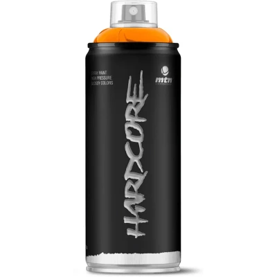 Afbeelding van MTN Hardcore spuitverf Orange 400ml Hoge druk en glans afwerking