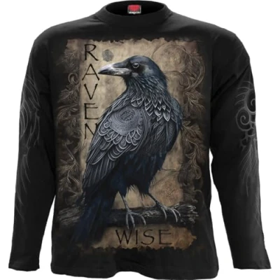 Afbeelding van Spiral Raven Wise Longsleeve shirt L Zwart