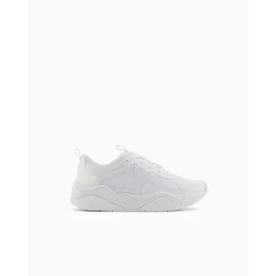 Afbeelding van Armani Exchange hardlopen, sneakers voor dames, zwart.