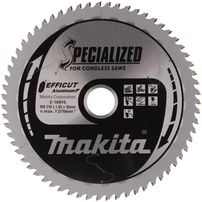 Afbeelding van Makita Hm Zaagblad 216X30mm 63T 0G Alu E 16916
