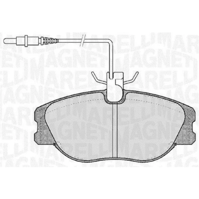Afbeelding van MAGNETI MARELLI 363916060787 Remblokkenset Met ingebouwde slijtagesensor
