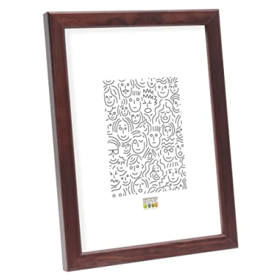 Afbeelding van Deknudt Frames fotolijst S41JH4 hout bruin voor foto: 20x30 cm