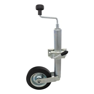 Afbeelding van p4U Stabilisatie jockeywiel met houder, inclusief originele Knott slangklem, 150 kg, 48 mm voor aanhanger, caravan
