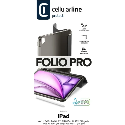 Afbeelding van Cellularline Cover Folio Ipad Air 11&quot; 2024 Zwart (folioipadair10922k)