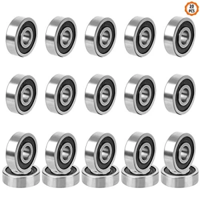 Afbeelding van Kogellagers, 20 stuks diepe groeflagers, 625 rs, 16 x 5 mm kogellagers van koolstofstaal, dubbel verzegeld rubber