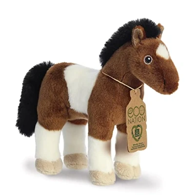 Afbeelding van Eco Nation Pluchen Knuffel Paard 28 cm