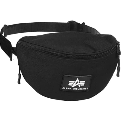 Afbeelding van Alpha Industries Rubber Print Taille, 03 zwart, Talla única, heuptas, Heuptas