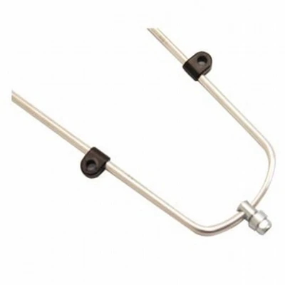 Afbeelding van Spatbordstang set 28 inch aluminium 45mm breed padbevestiging inclusi ZILVER