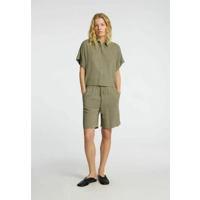 Afbeelding van Selected Femme Slfviva NOOS Overhemdblouse, Dames, Maat: 36, Vetiver