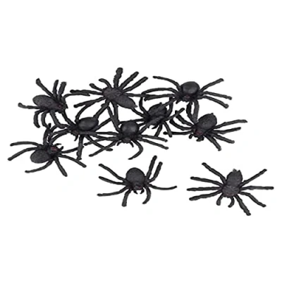 Afbeelding van Creotime Decoratie Realistische Spinnen 10 Stuks