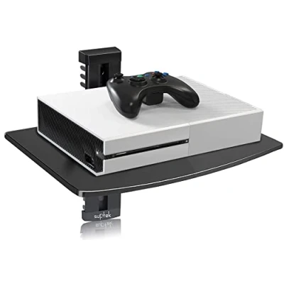 Afbeelding van suptek Drijvende planken voor dvd spelers/kabeldozen/spelconsoles/tv accessoires CS201, zwart