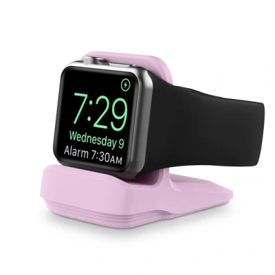 Afbeelding van Siliconen Apple Watch houder Lila Geschikt voor alle series