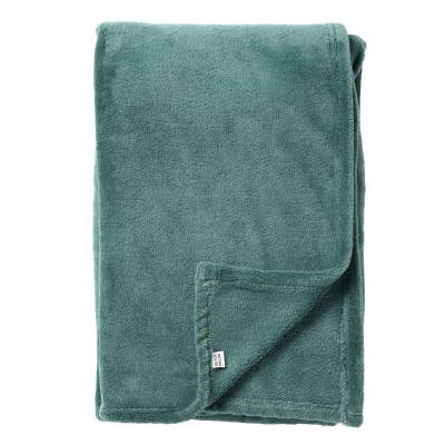 Afbeelding van Dutch Decor OWEN Plaid 130x160 cm coral fleece deken heerlijk zacht Sagebrush Green groen