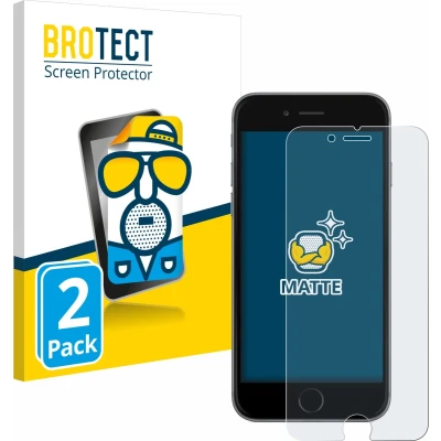 Afbeelding van BROTECT Antireflecterende schermbeschermer mat (2 Stuk, Apple iPhone 6), Smartphone beschermfolie, Zwart