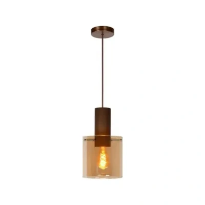Afbeelding van Lucide Toledo Hanglamp Ø20 Cm Bruin