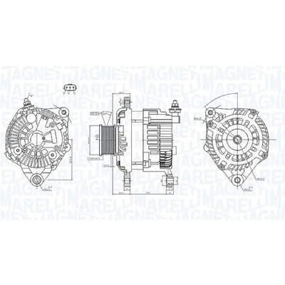 Afbeelding van Magneti Marelli Alternator/Dynamo 063731946010