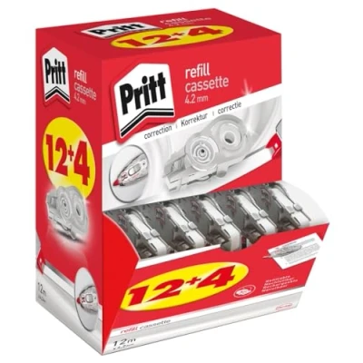 Afbeelding van Pritt vulling voor correctieroller Refill Flex 4,2 mm x 12 m, doos + 4 gratis