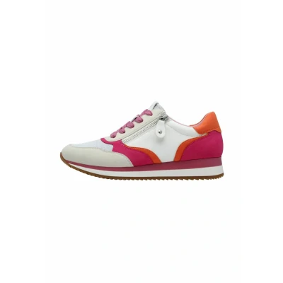 Afbeelding van Jana Sneaker Sneakers laag, Dames, Maat: 39, Orange fuxia Imitatieleer/ textiel