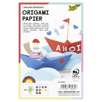 Afbeelding van Origami Papier Vouwblaadjes 10x15cm 500 st