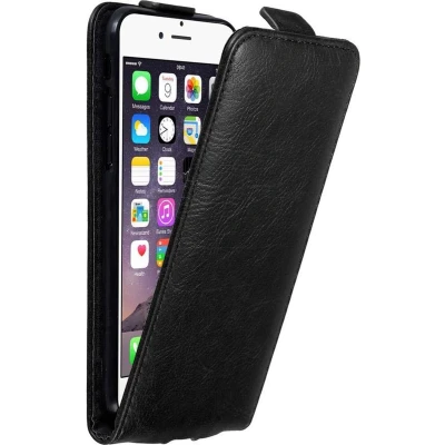 Afbeelding van Cadorabo Hoesje geschikt voor Apple iPhone 6 / 6S in ZWARTE NACHT Beschermhoes flip design Case Cover met magnetische sluiting