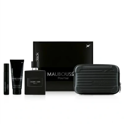 Afbeelding van Mauboussin Prestige 2024 Set voor Lui In Black: Eau de Parfum 100 ml, Douchegel 75 Reisspray 20 ml &amp; Schoudertas