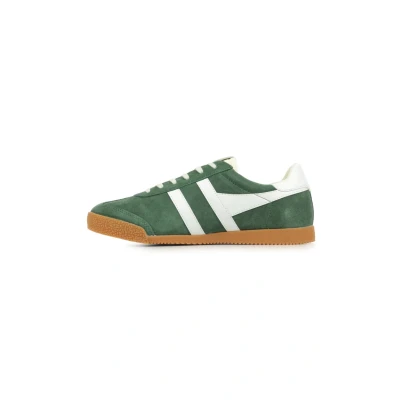 Afbeelding van Gola ELAN Sneakers laag, Heren, Maat: 41, Evergreen white Veloursleer