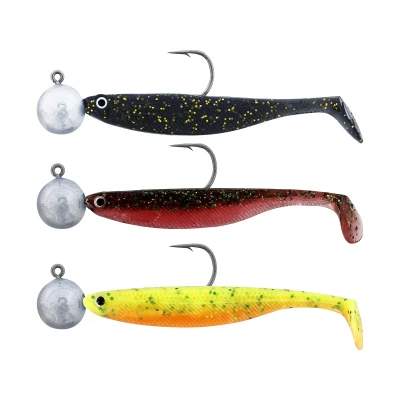 Afbeelding van Westin Shadteez Slim R &#039;N 5cm Dark Water Mix 17 Loodvrij (3 stuks) Shad