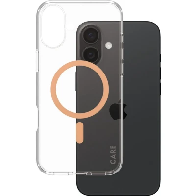 Afbeelding van PanzerGlass Hoesje Geschikt voor iPhone 16 Plus CARE Flagship Case MagSafe Oranje
