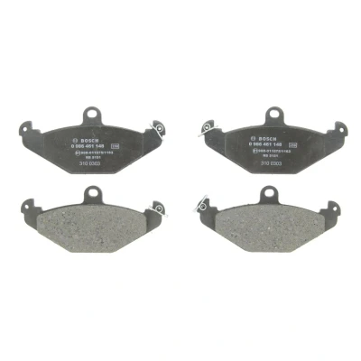 Afbeelding van BOSCH 0 986 461 148 Remblokkenset Low Metallic Met anti kreukplaat RENAULT: LAGUNA 1, 21 Hatchback, Saloon