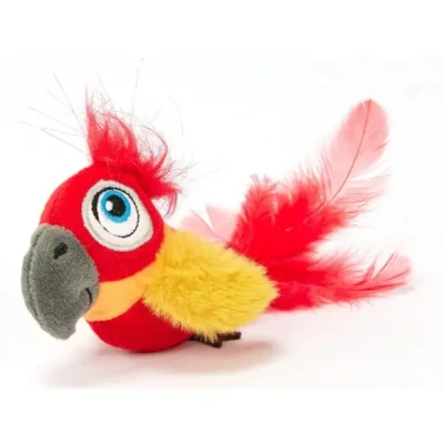 Afbeelding van Fofos papegaai met geluid en catnip ballen 18x9x6 cm