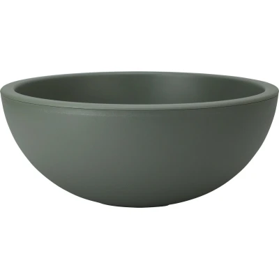 Afbeelding van Pro Garden Plantenpot/bloempot ronde schaal kunststof donkergroen D40 x H16 cm Voor buiten