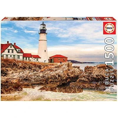 Afbeelding van Educa Puzzle 1500 Rocky Lighthouse ( 017978)