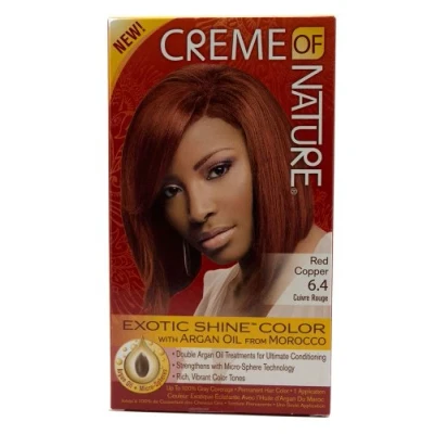 Afbeelding van Creme of Nature Argan Oil Exotic Shine Hair Colour 6.4 Red Copper