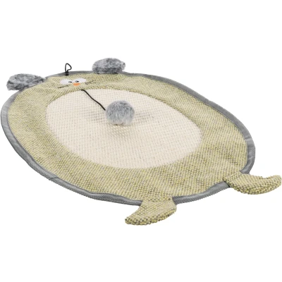 Afbeelding van Flamingo Jagre Speelgoed Katten Ps Speelmat Ovaal Geel 34,5x53x4,5cm 1st 138928