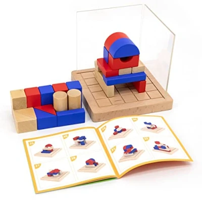 Afbeelding van Viga Toys Houten 3D Blokkenspel