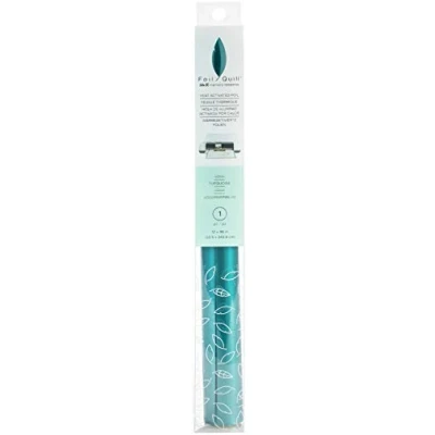 Afbeelding van We R Memory Keepers Quill 12 x96 Roll, Nieuw 2019, Folie Crafts, voor elektronische snijmachines Cricut, Silhouet &amp; Brother, Papercrafts, DIY, huisdecoratie, Upcycling briefpapier, Aqua, One