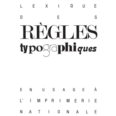 Image de Lexique des règles typographiques