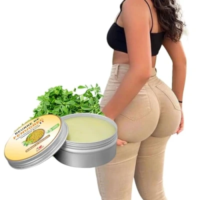 Image de Beurre de Fenugrec Français I pour Grossir le Fessier, Poitrine Nourrit Protège la Peau Cheveux 100% Naturel 100 g