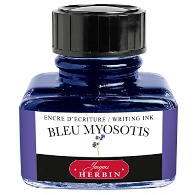 Image de Herbin Encre Traditionnelle à stylo en Flacon &quot;D&quot; 30ml Bleu Myosotis