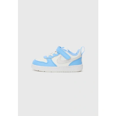 Afbeelding van Nike Sportswear Court Borough Recraft Unisex Sneakers laag voor kinderen, Maat: 23.5, Summit white/vast grey/cobalt pulse Hoogwaardig imitatieleer