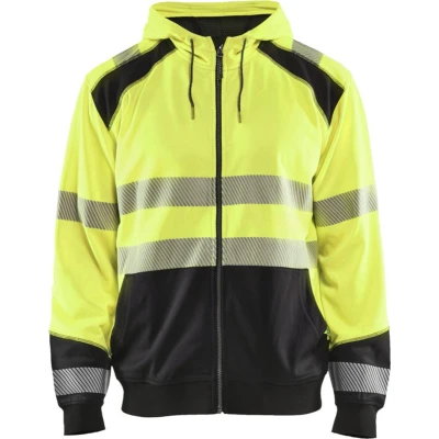 Afbeelding van Blaklader Hooded sweatshirt High Vis 3546 2528 Geel/Zwart XXL