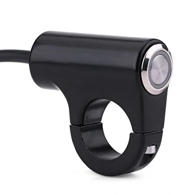 Afbeelding van Keenso stuurschakelaar, motorfiets stuurschakelaar 7/8 inch 22 mm drukknop van aluminiumlegering universele tuimelschakelaar (A)