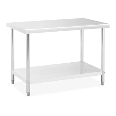 Afbeelding van Royal Catering Roestvrij stalen werktafel 120 x 70 cm 115 kg capaciteit