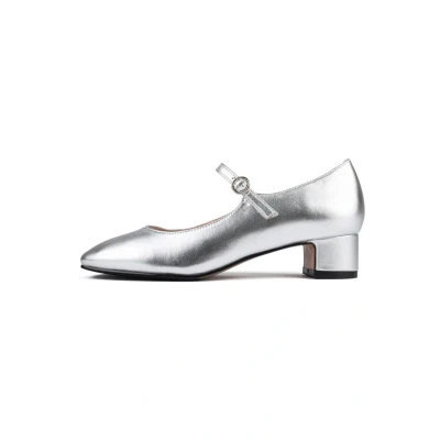 Afbeelding van L37 FALL IN LOVE Klassieke pumps, Dames, Maat: 37, Silver Leer