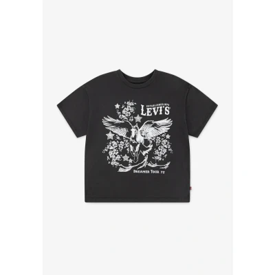 Afbeelding van Levi&#039;s Retro TEE Tshirt print voor kinderen, Maat: 152, Jet black