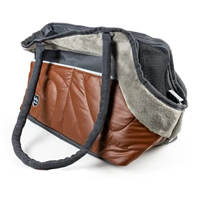 Afbeelding van Duvoplus Draagtas Hond Paris Pet Bag Chic 42x21x27cm Caramel 1st